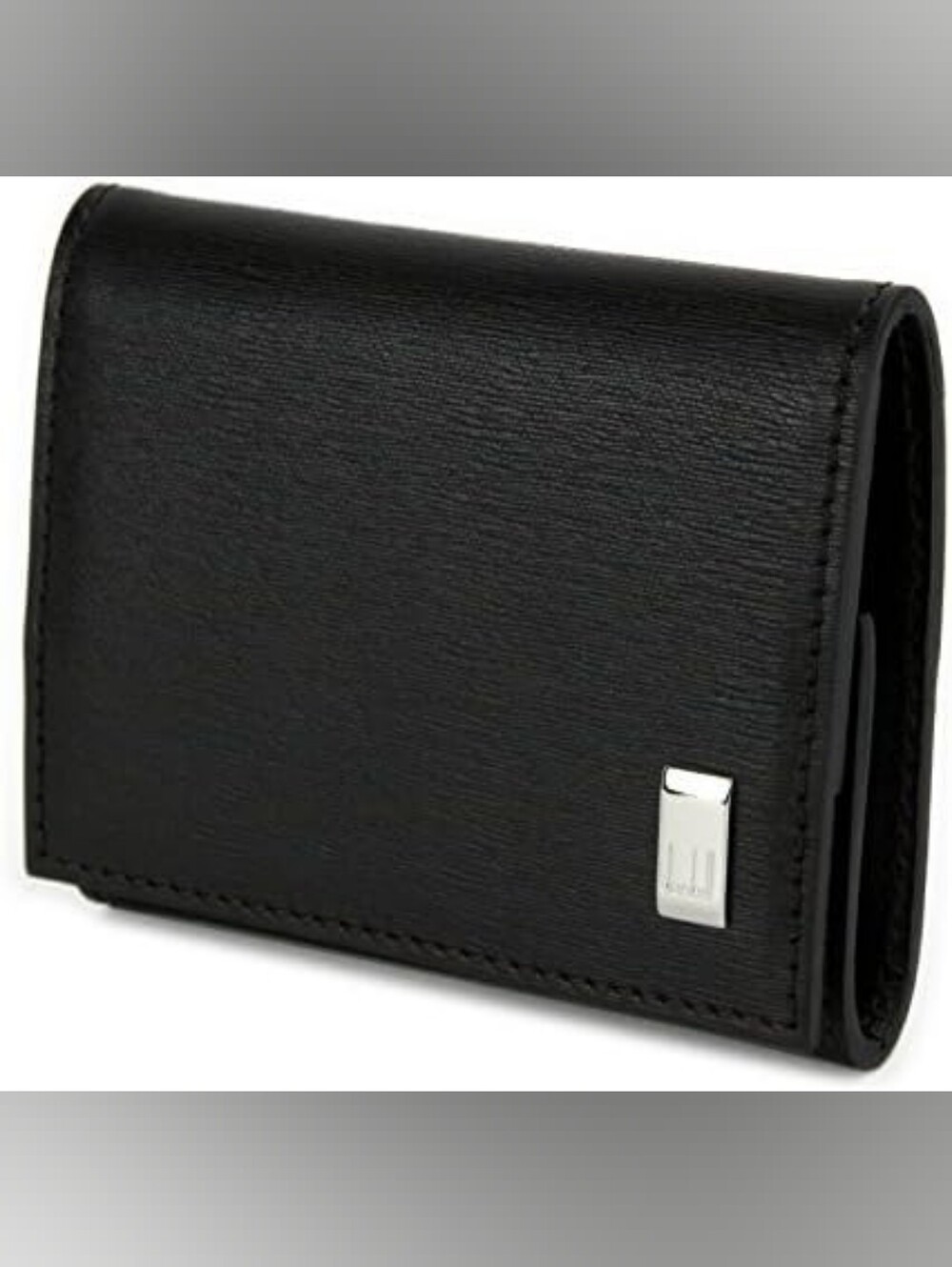 Dunhill Black Leather Coin Purse w/ Branded Box EUC - Picture 2 of 8